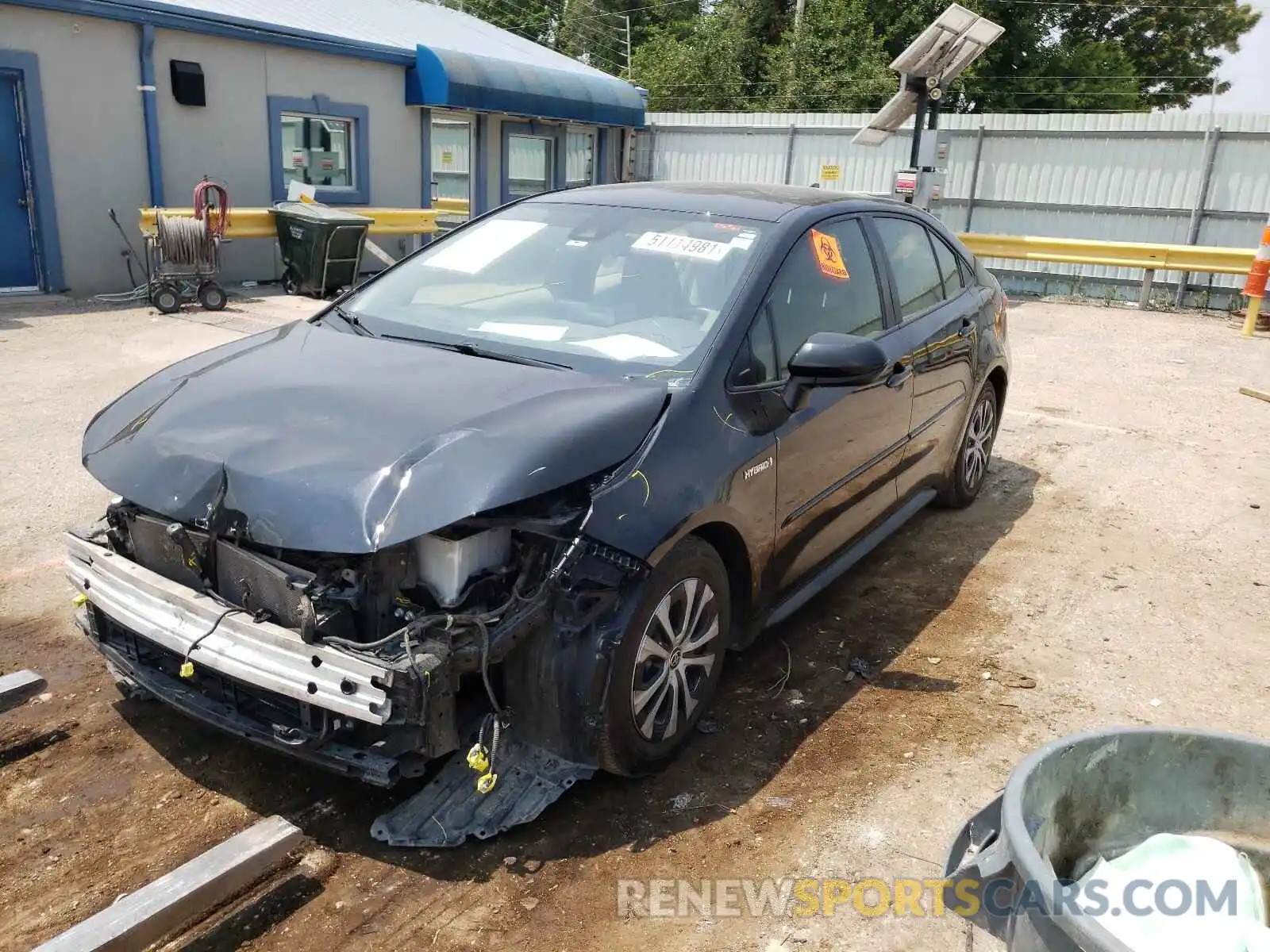 2 Photograph of a damaged car JTDEBRBE4LJ026273 TOYOTA COROLLA 2020