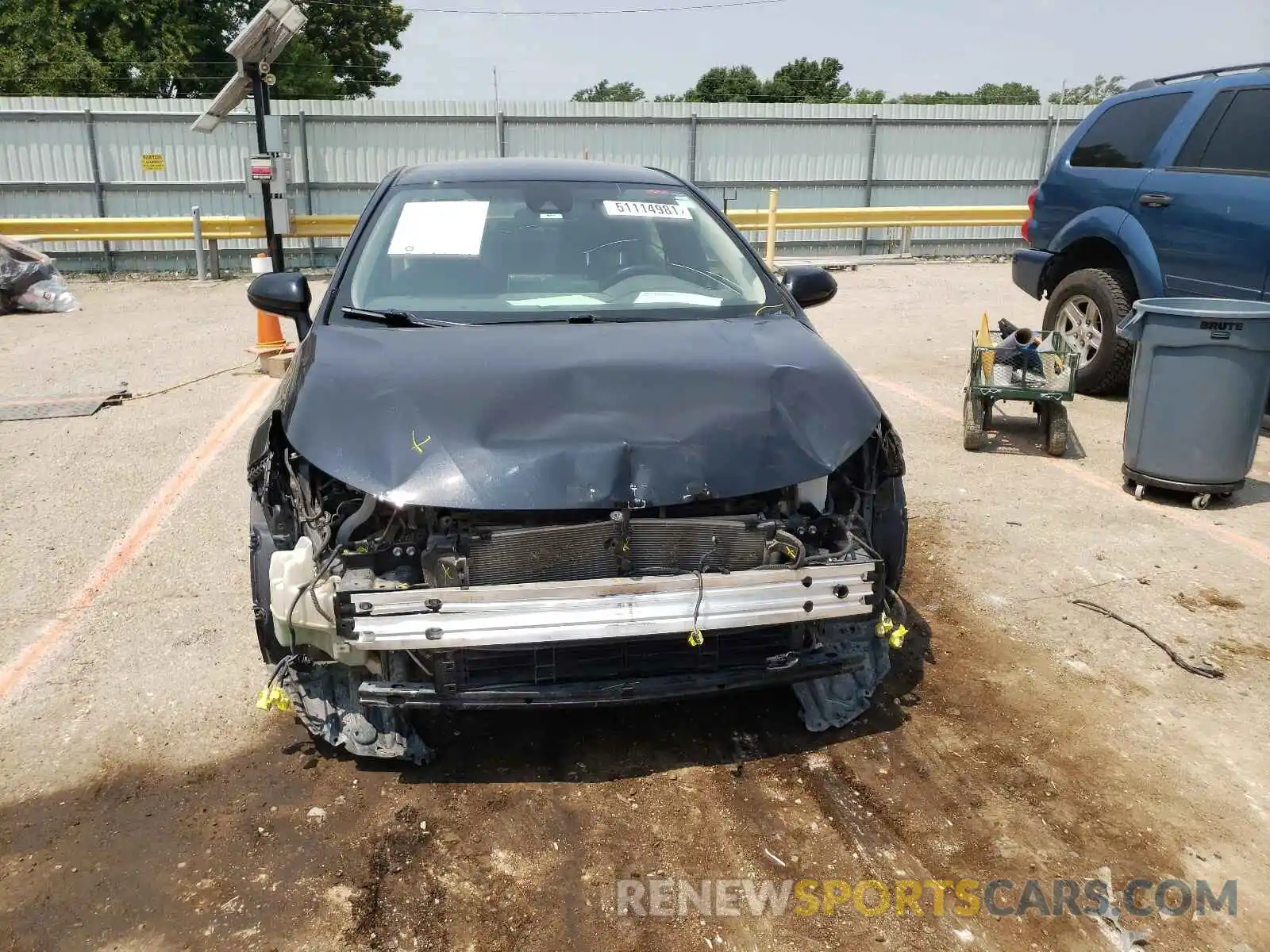 9 Photograph of a damaged car JTDEBRBE4LJ026273 TOYOTA COROLLA 2020