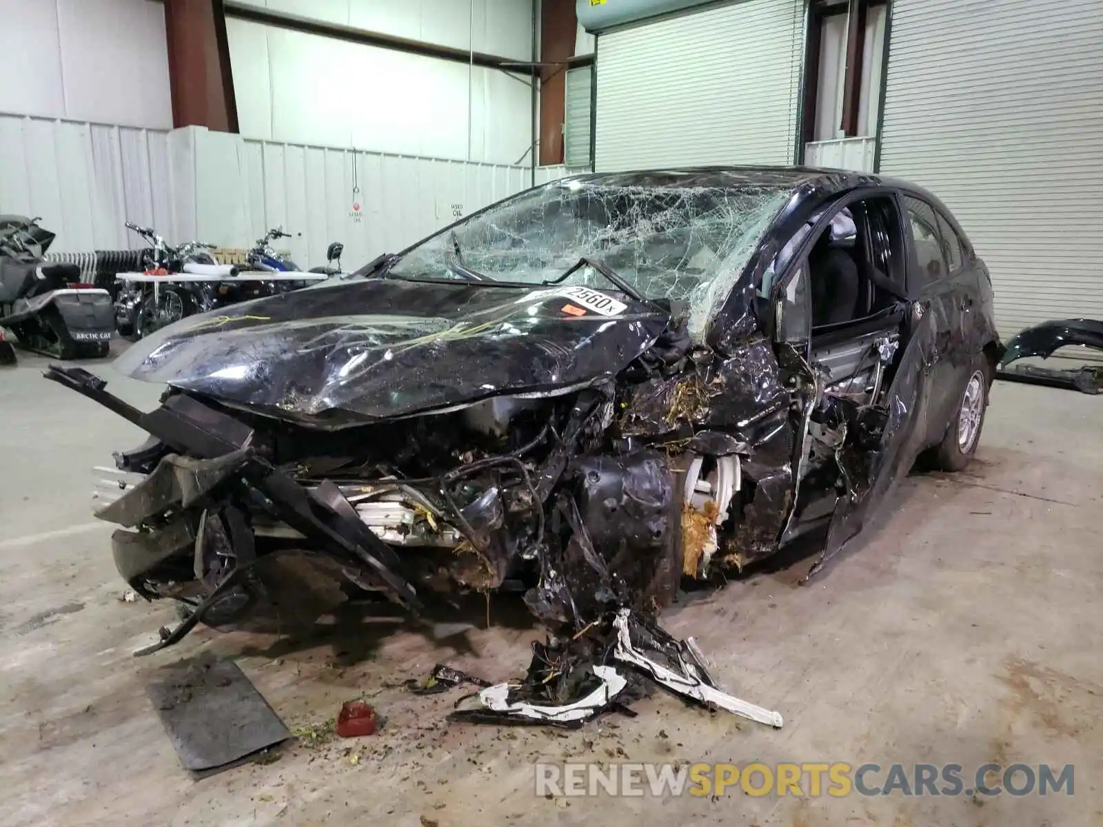 2 Photograph of a damaged car JTDEBRBE4LJ026385 TOYOTA COROLLA 2020