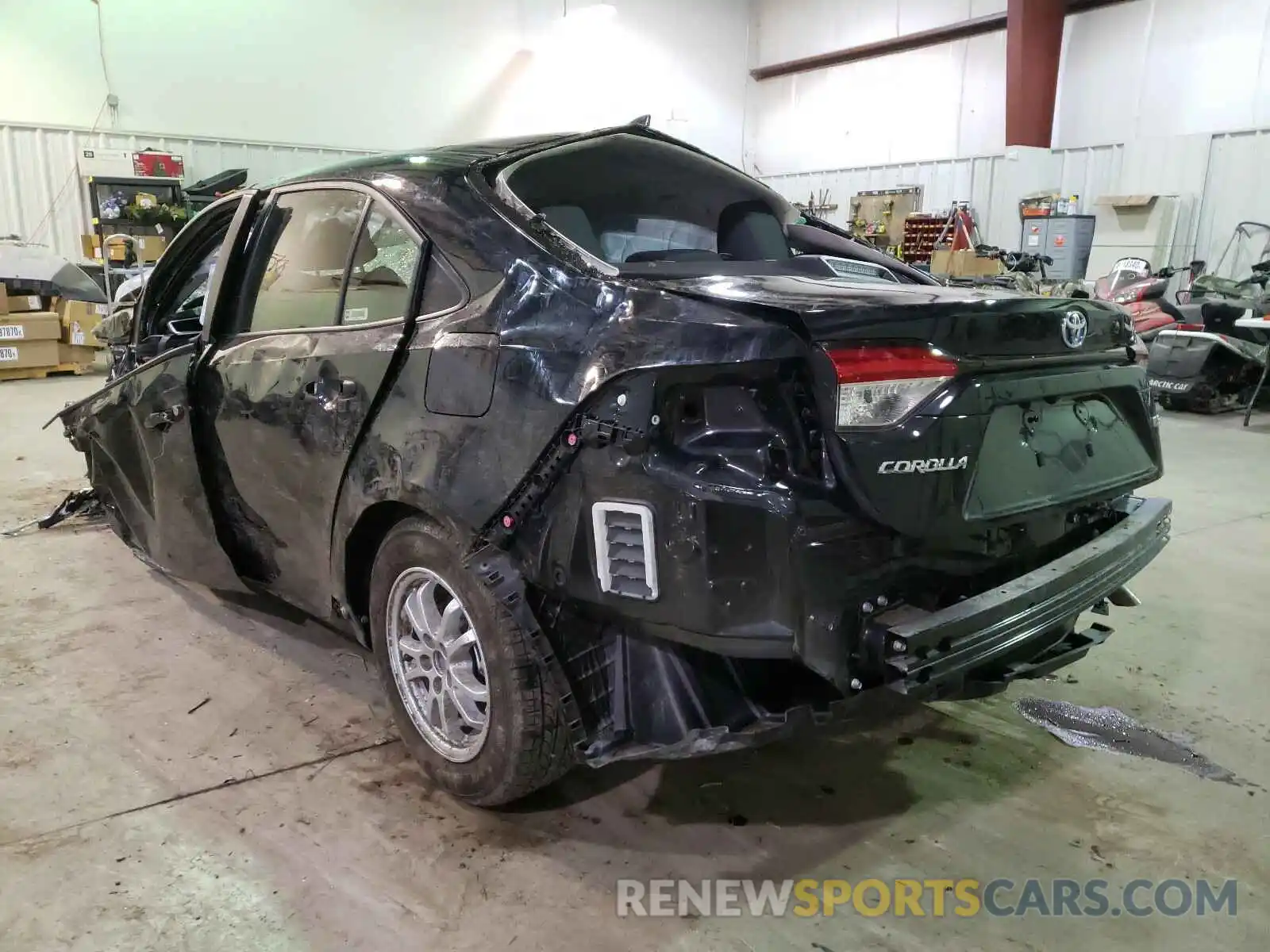 3 Photograph of a damaged car JTDEBRBE4LJ026385 TOYOTA COROLLA 2020