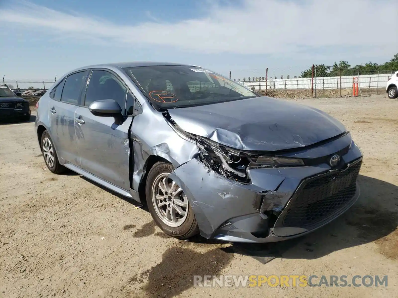 1 Photograph of a damaged car JTDEBRBE4LJ026497 TOYOTA COROLLA 2020