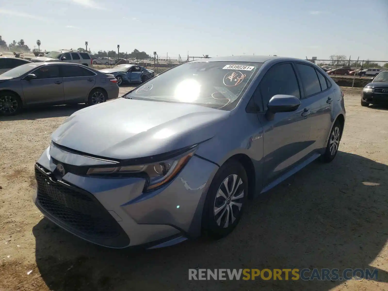 2 Photograph of a damaged car JTDEBRBE4LJ026497 TOYOTA COROLLA 2020