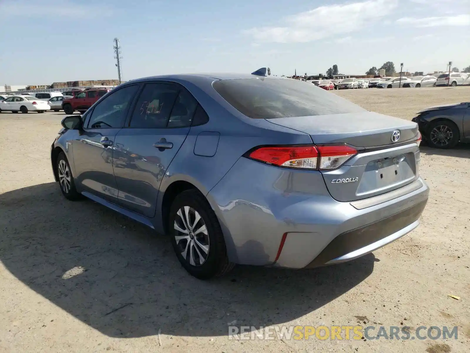 3 Photograph of a damaged car JTDEBRBE4LJ026497 TOYOTA COROLLA 2020