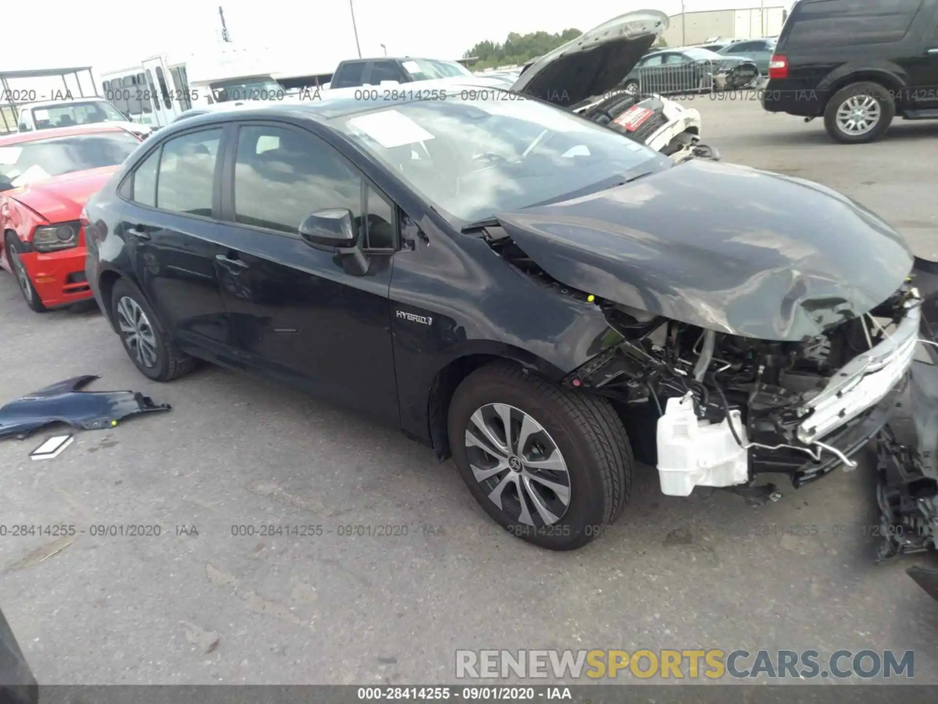 1 Photograph of a damaged car JTDEBRBE4LJ026693 TOYOTA COROLLA 2020