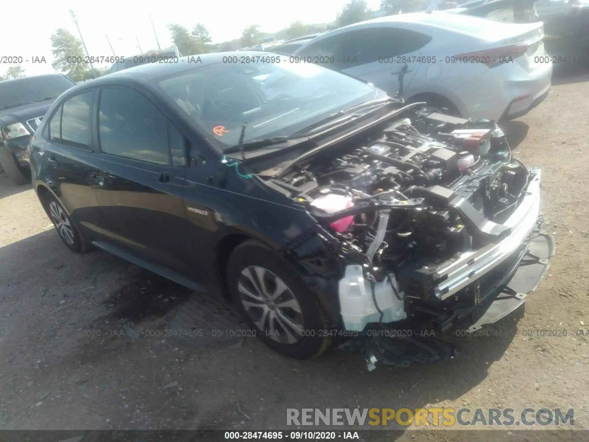 1 Photograph of a damaged car JTDEBRBE4LJ026936 TOYOTA COROLLA 2020