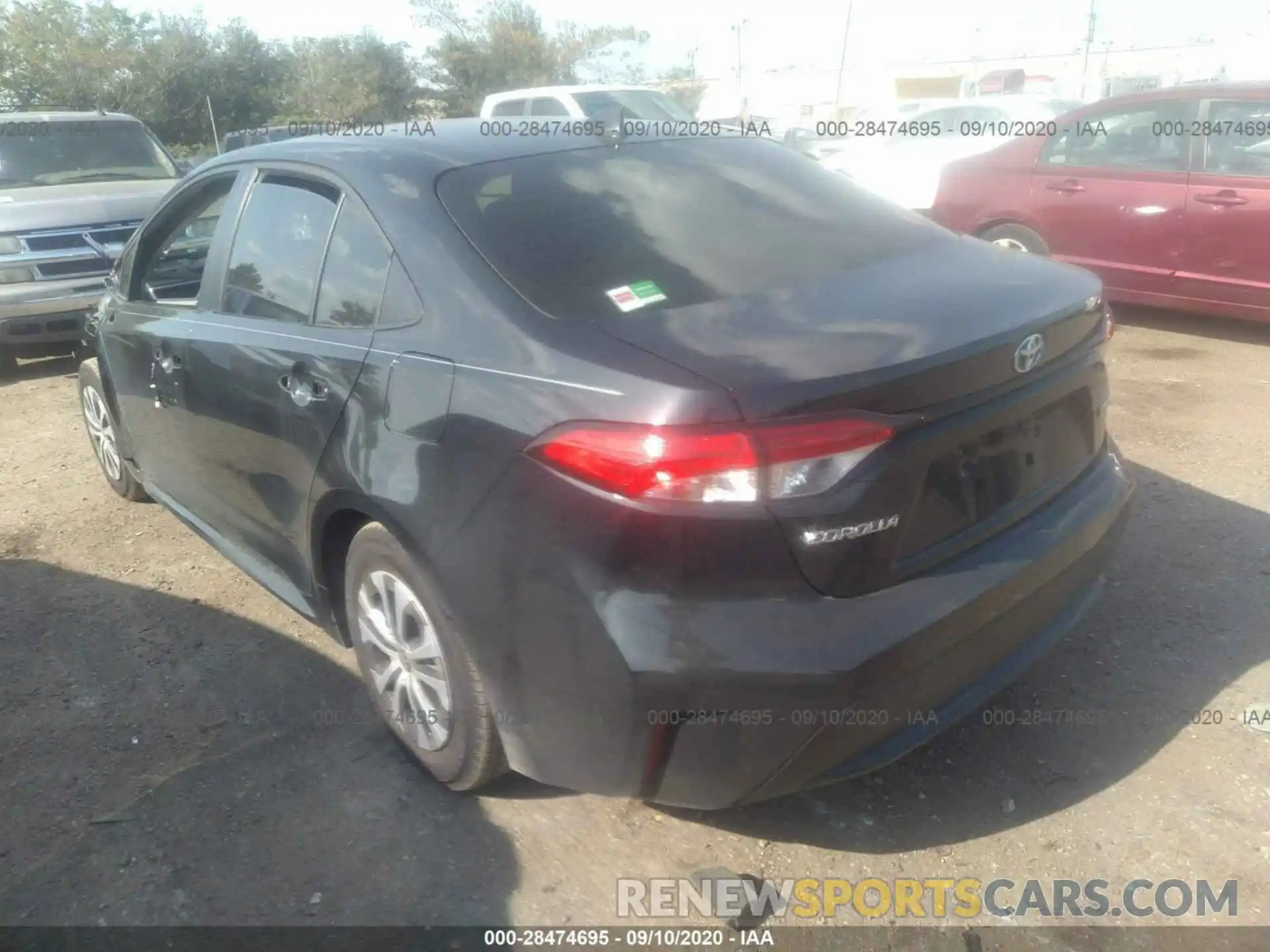 3 Photograph of a damaged car JTDEBRBE4LJ026936 TOYOTA COROLLA 2020