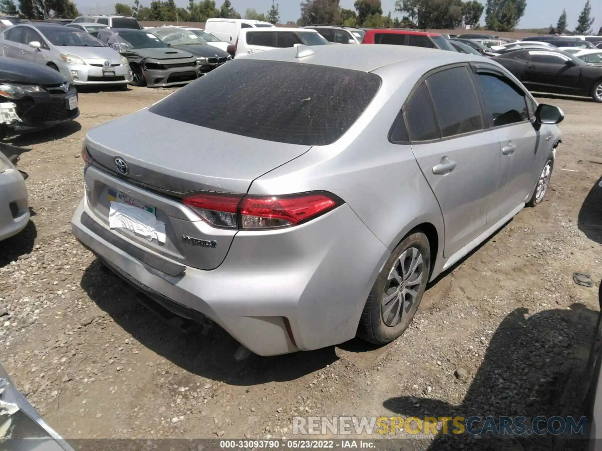 4 Фотография поврежденного автомобиля JTDEBRBE4LJ027939 TOYOTA COROLLA 2020