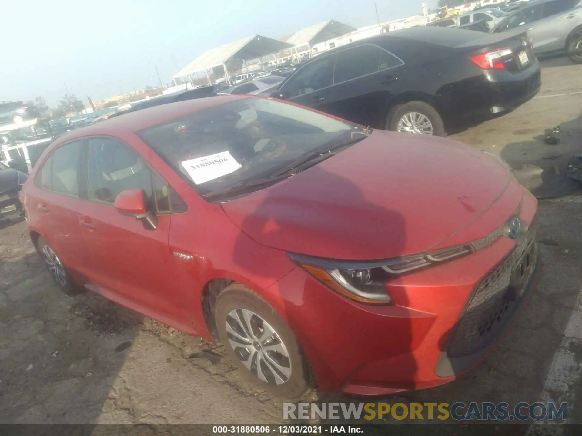 1 Photograph of a damaged car JTDEBRBE4LJ028802 TOYOTA COROLLA 2020