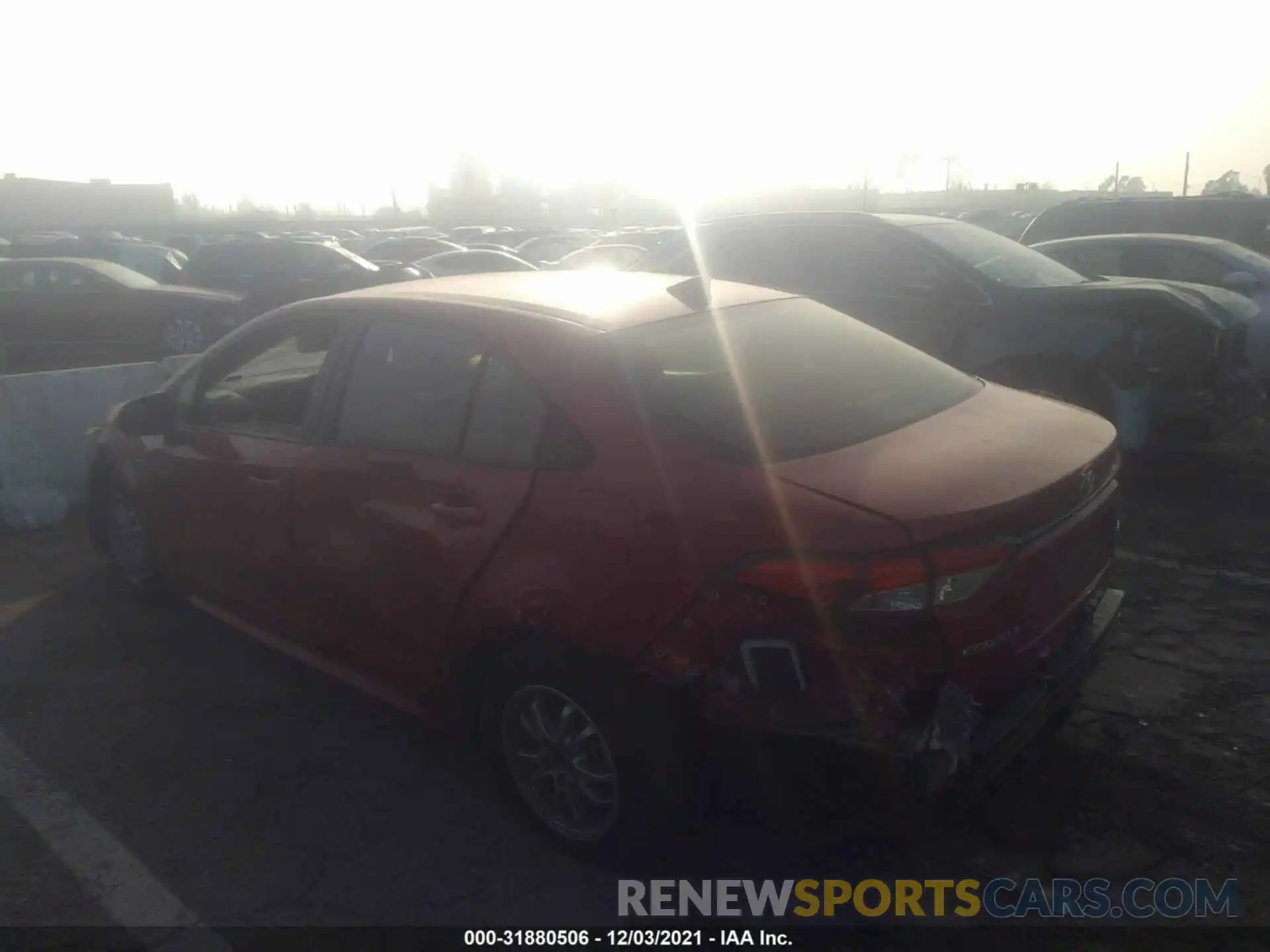 3 Photograph of a damaged car JTDEBRBE4LJ028802 TOYOTA COROLLA 2020