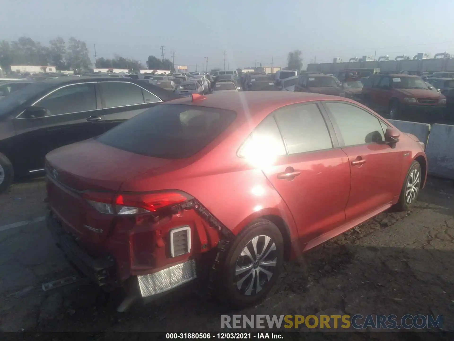 4 Photograph of a damaged car JTDEBRBE4LJ028802 TOYOTA COROLLA 2020