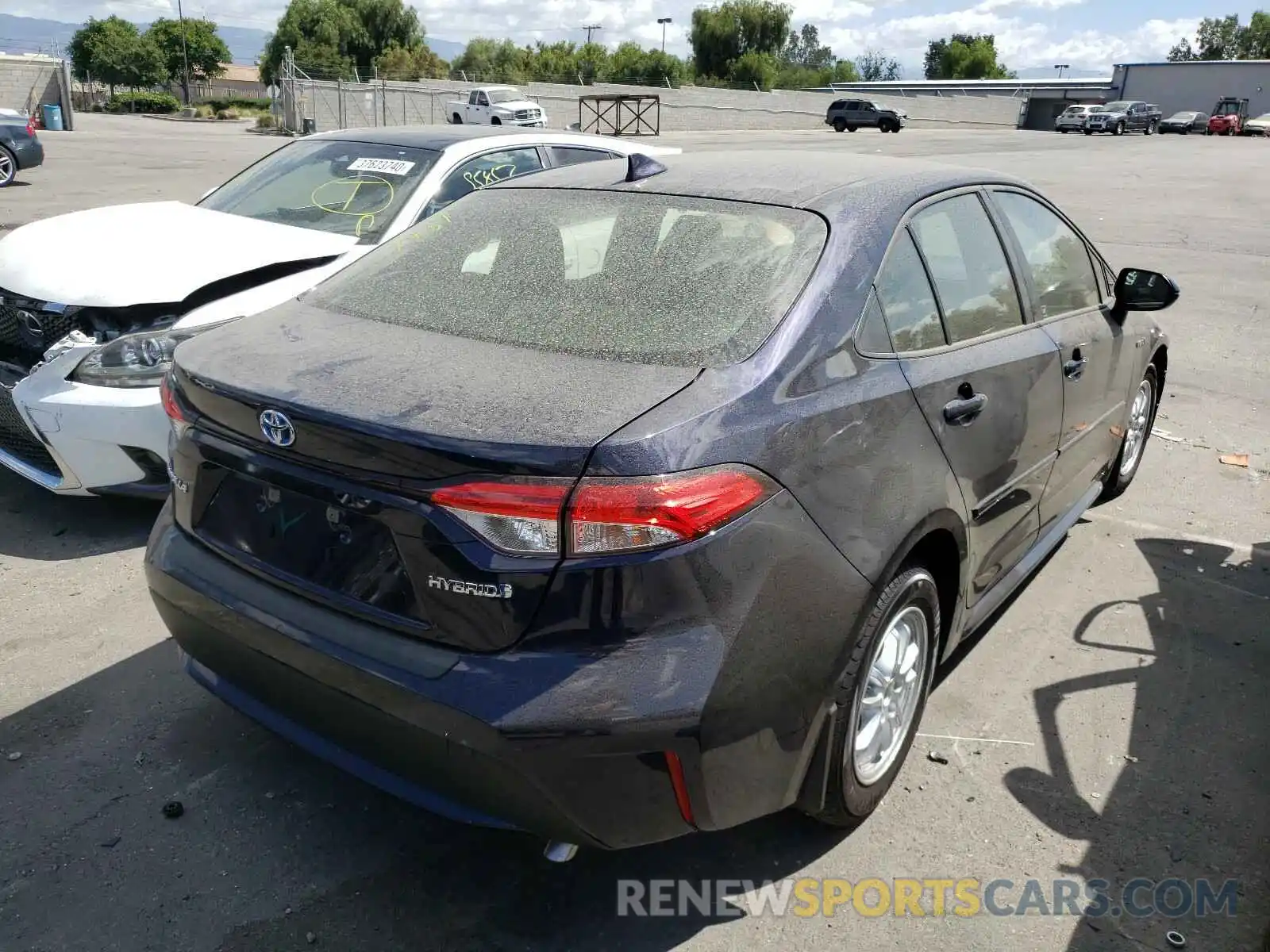 4 Photograph of a damaged car JTDEBRBE4LJ029349 TOYOTA COROLLA 2020