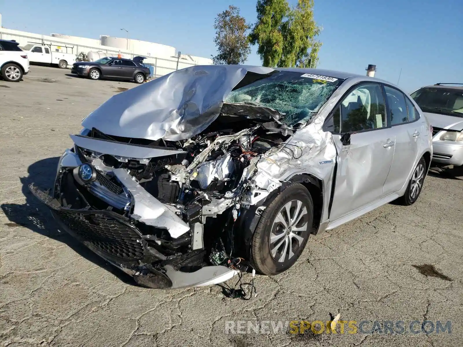 2 Photograph of a damaged car JTDEBRBE4LJ029397 TOYOTA COROLLA 2020