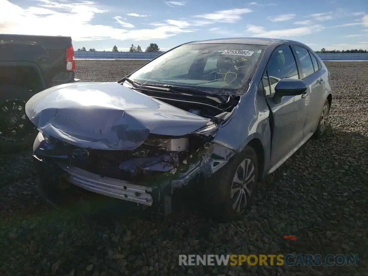 2 Photograph of a damaged car JTDEBRBE4LJ029853 TOYOTA COROLLA 2020