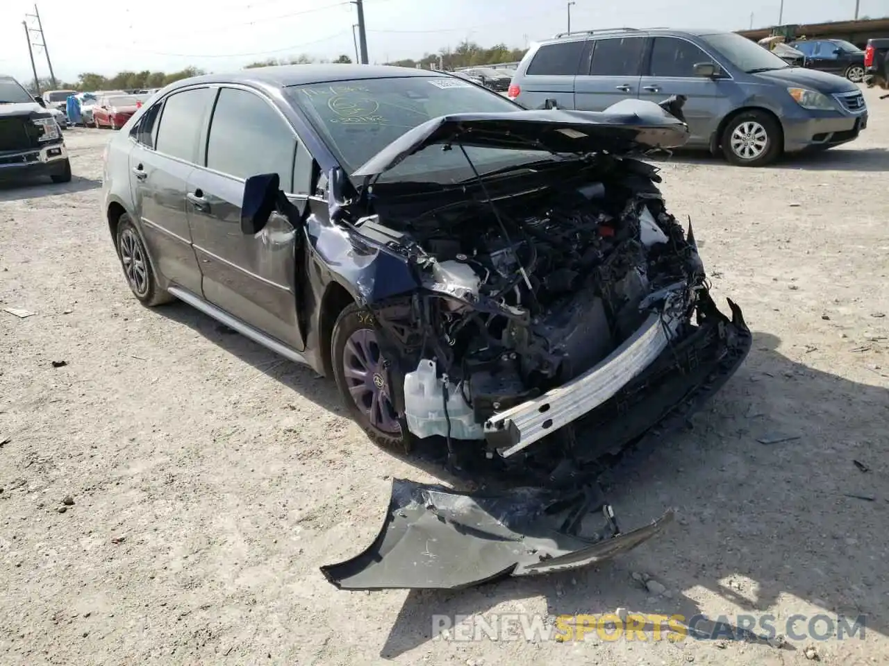 1 Photograph of a damaged car JTDEBRBE4LJ030162 TOYOTA COROLLA 2020