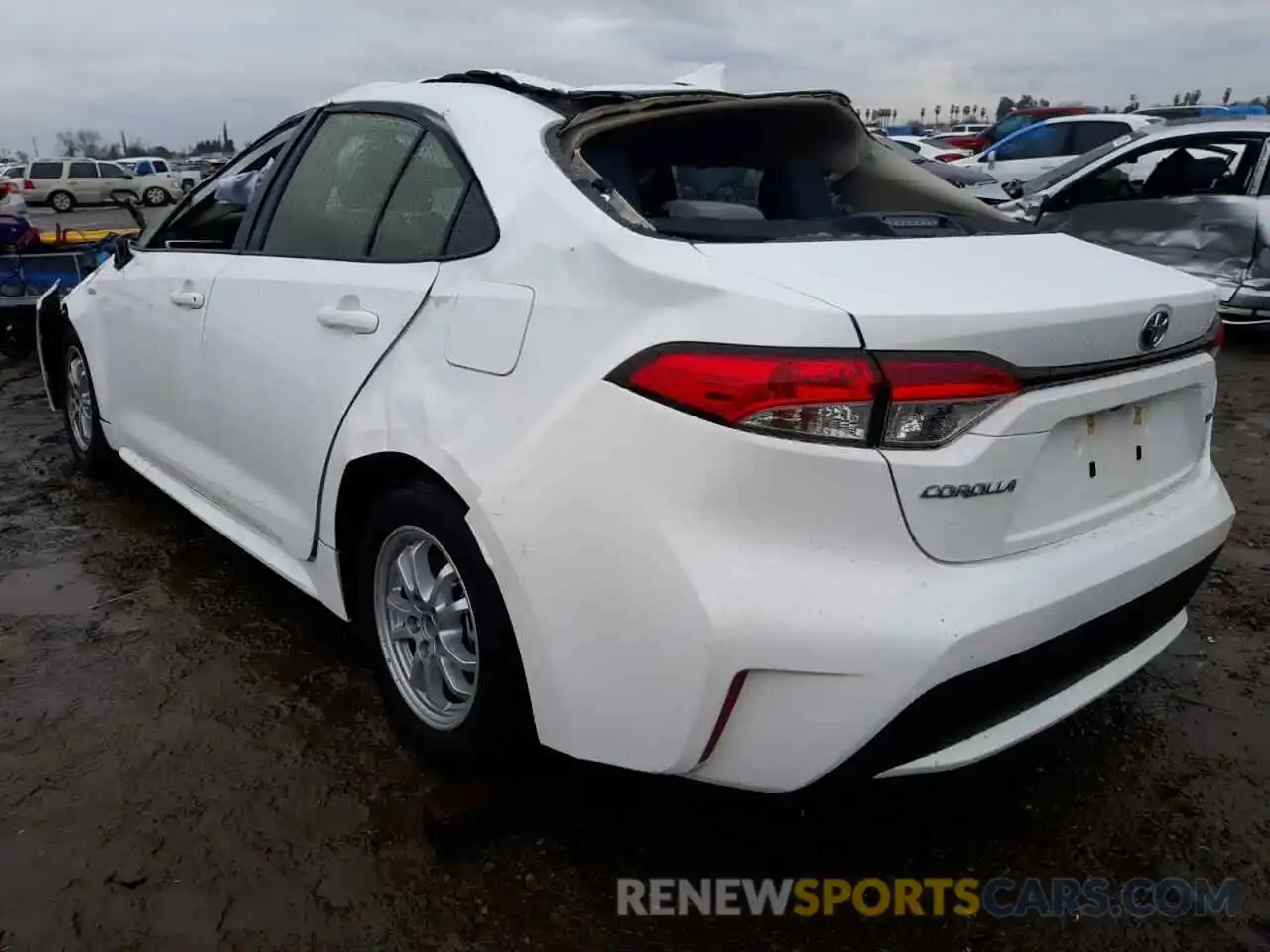 3 Photograph of a damaged car JTDEBRBE4LJ030789 TOYOTA COROLLA 2020