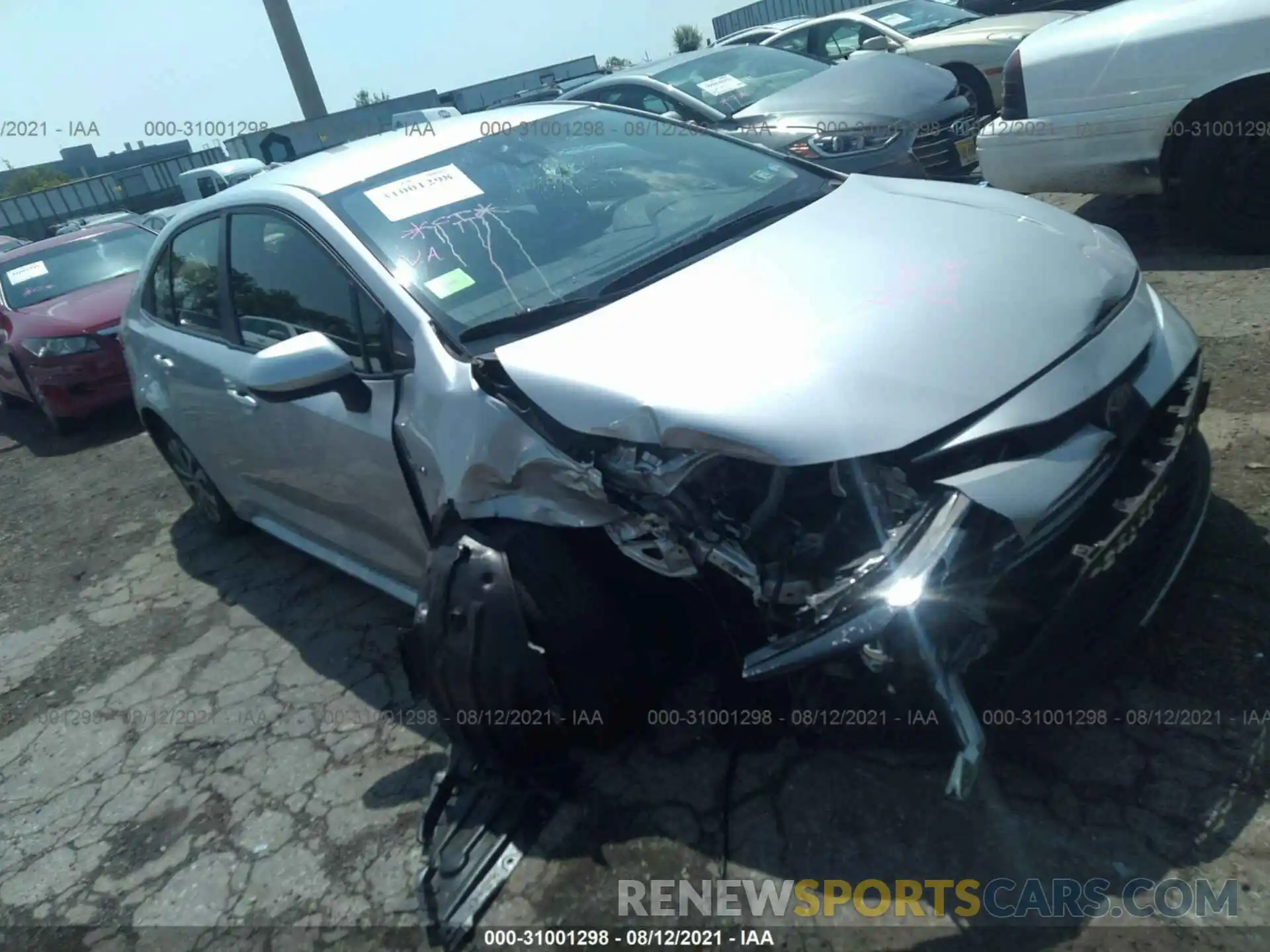 1 Photograph of a damaged car JTDEBRBE4LJ031201 TOYOTA COROLLA 2020