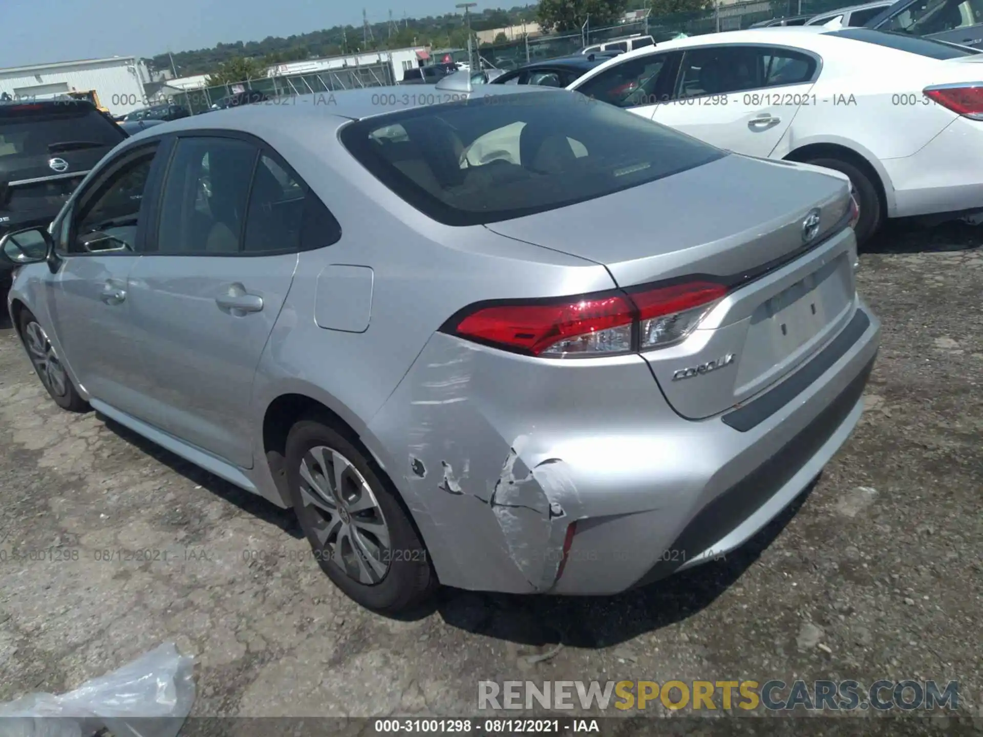 3 Photograph of a damaged car JTDEBRBE4LJ031201 TOYOTA COROLLA 2020