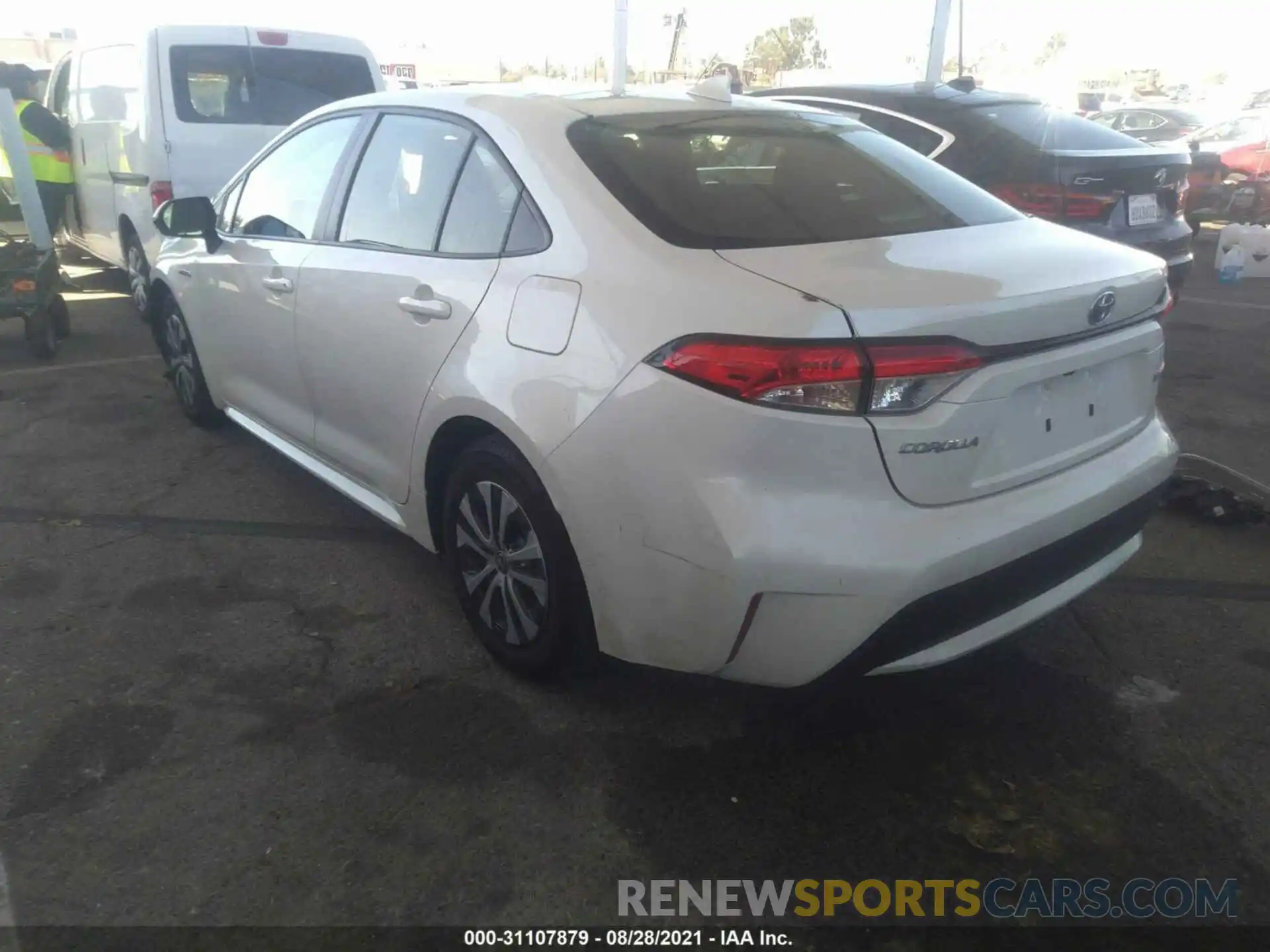 3 Photograph of a damaged car JTDEBRBE5LJ000183 TOYOTA COROLLA 2020