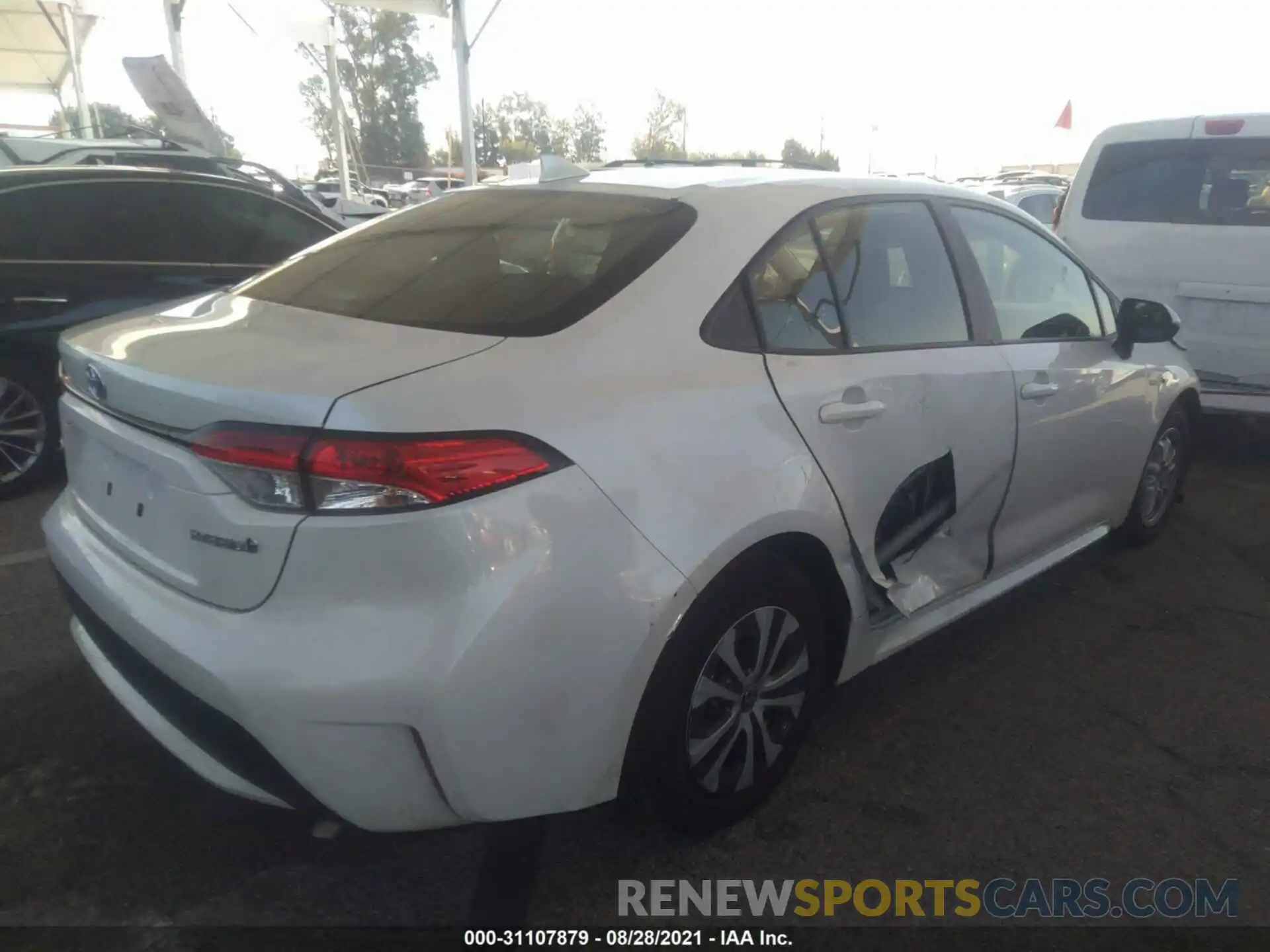 4 Photograph of a damaged car JTDEBRBE5LJ000183 TOYOTA COROLLA 2020