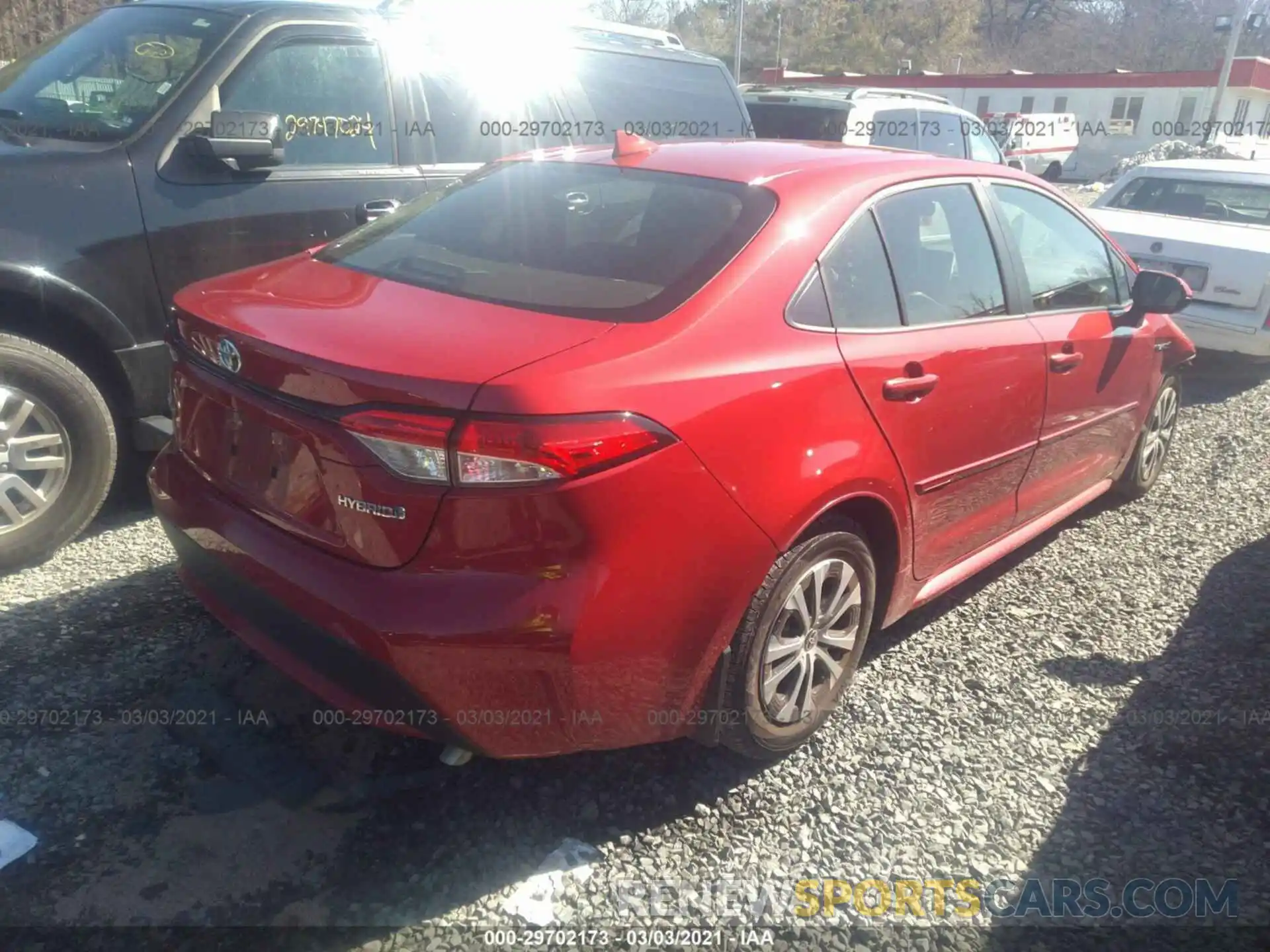 4 Photograph of a damaged car JTDEBRBE5LJ000636 TOYOTA COROLLA 2020