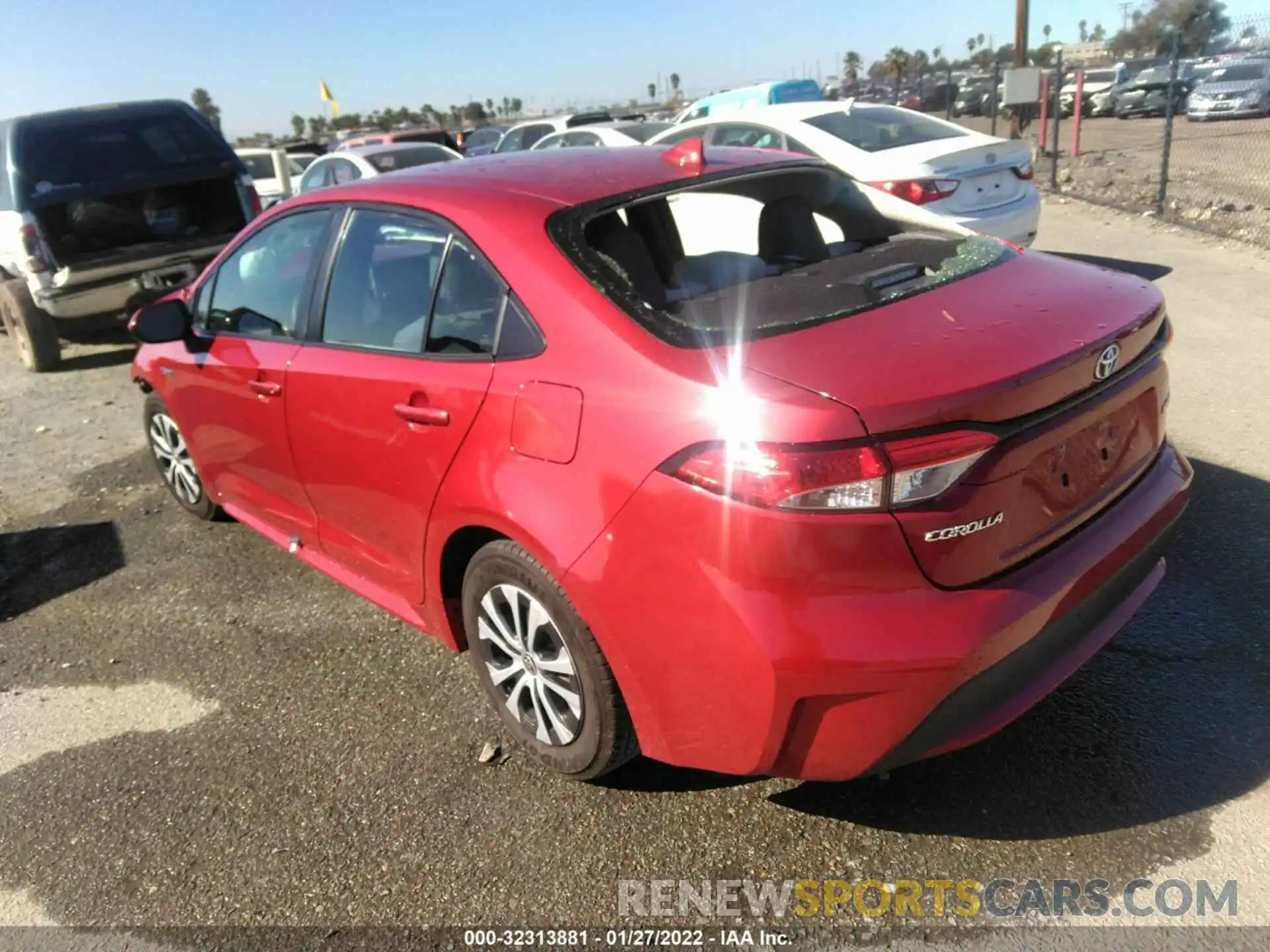 3 Photograph of a damaged car JTDEBRBE5LJ000989 TOYOTA COROLLA 2020