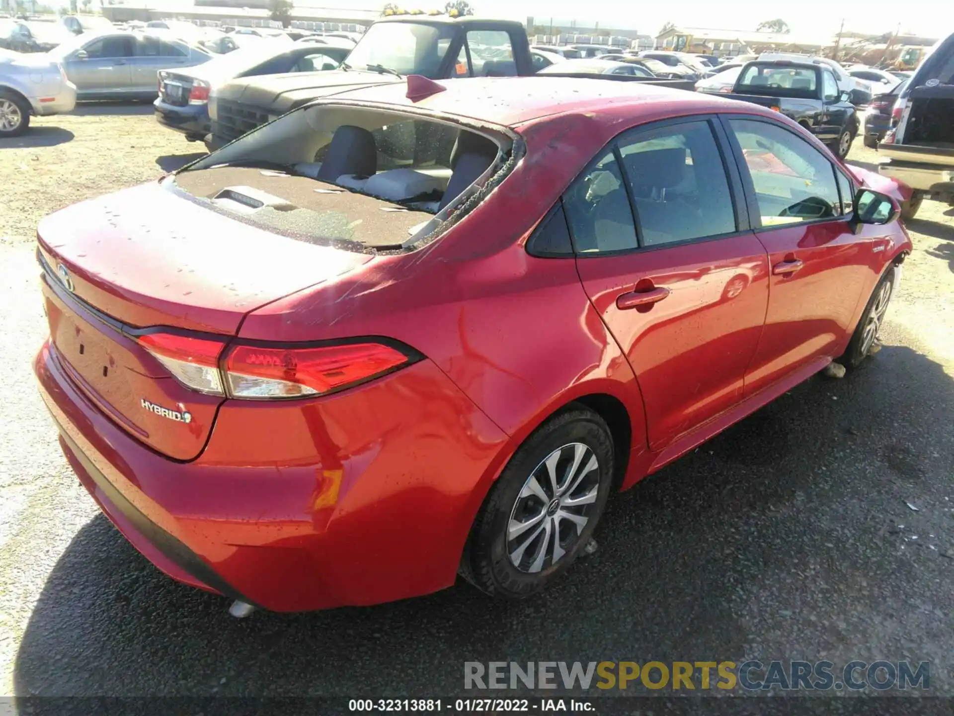 4 Photograph of a damaged car JTDEBRBE5LJ000989 TOYOTA COROLLA 2020