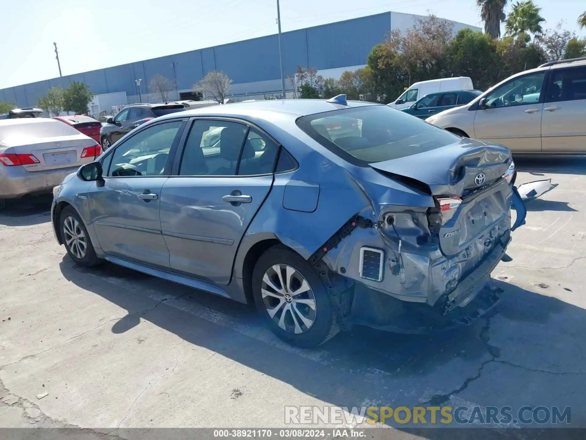 3 Photograph of a damaged car JTDEBRBE5LJ001446 TOYOTA COROLLA 2020