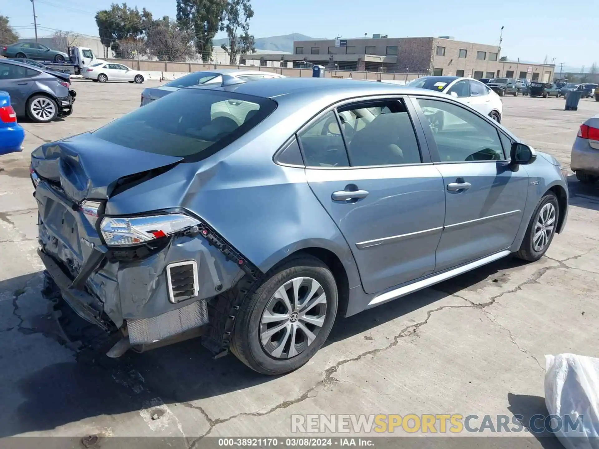 4 Photograph of a damaged car JTDEBRBE5LJ001446 TOYOTA COROLLA 2020