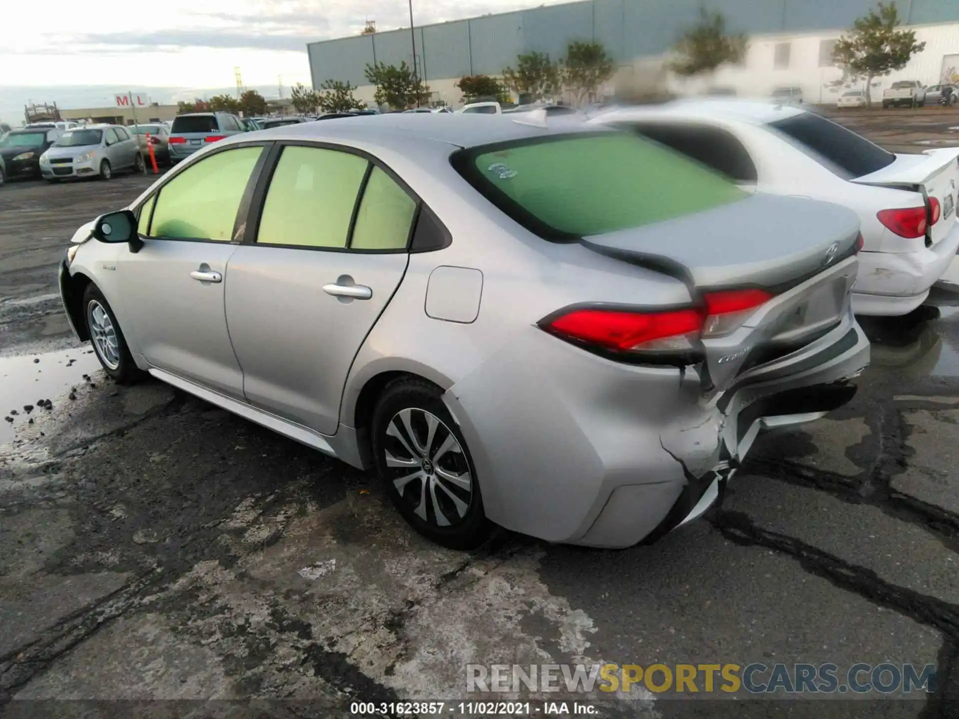 3 Photograph of a damaged car JTDEBRBE5LJ001785 TOYOTA COROLLA 2020