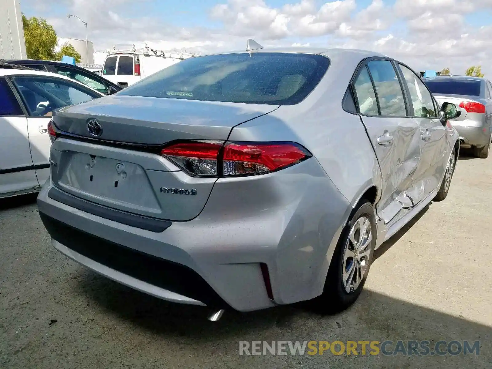 4 Photograph of a damaged car JTDEBRBE5LJ001866 TOYOTA COROLLA 2020