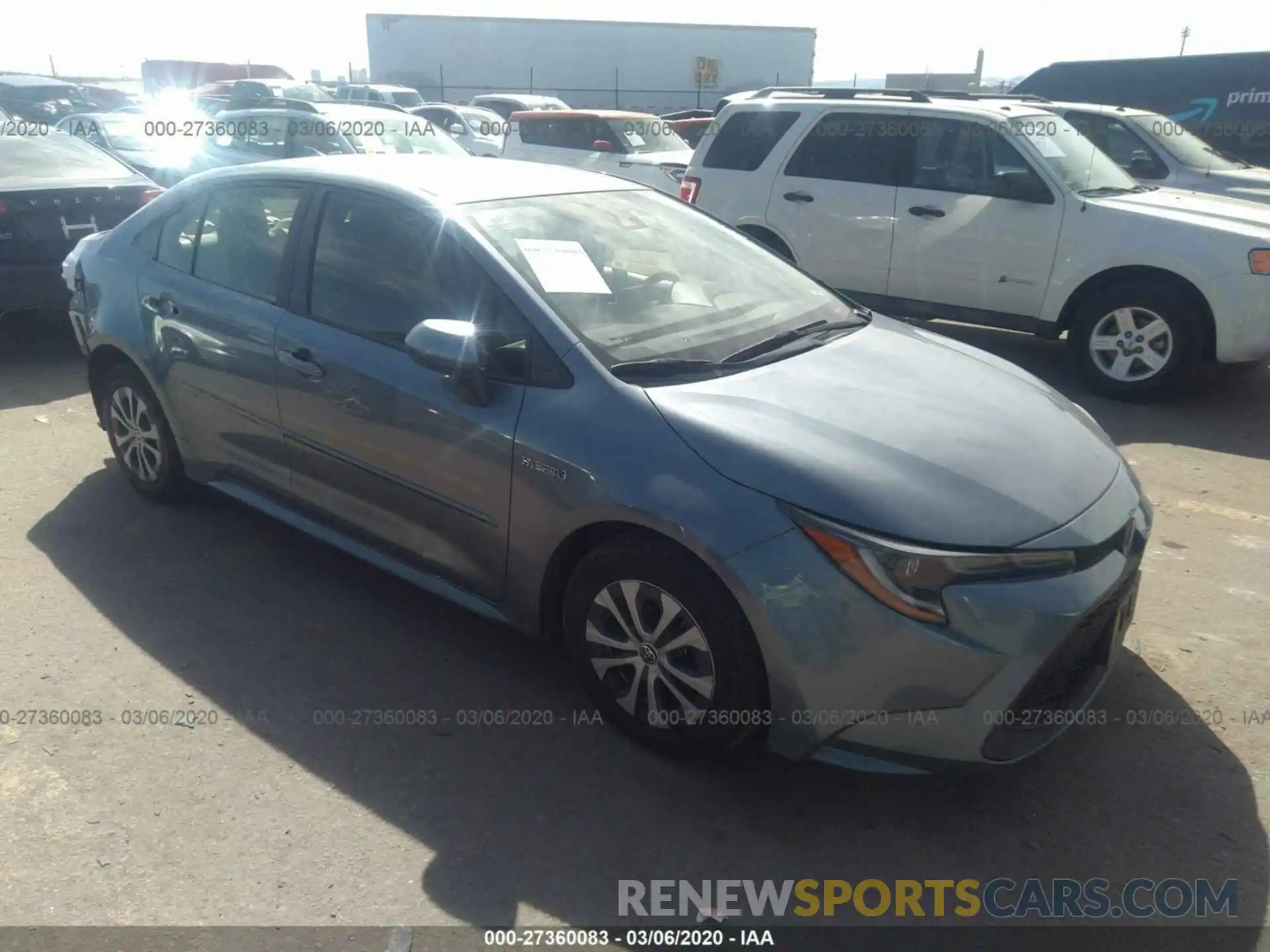 1 Photograph of a damaged car JTDEBRBE5LJ002239 TOYOTA COROLLA 2020