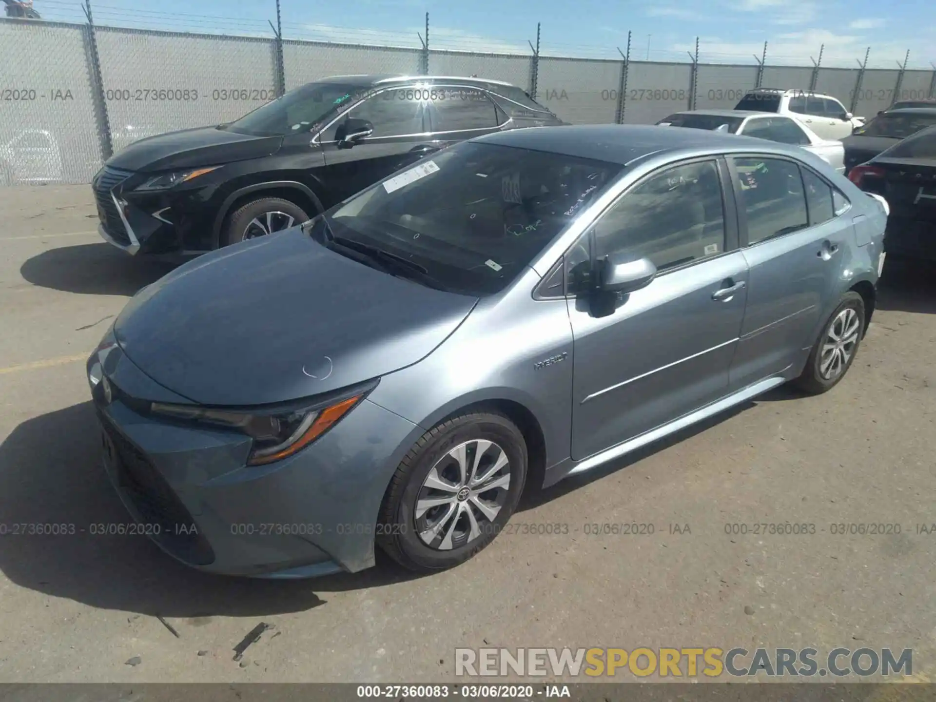 2 Photograph of a damaged car JTDEBRBE5LJ002239 TOYOTA COROLLA 2020