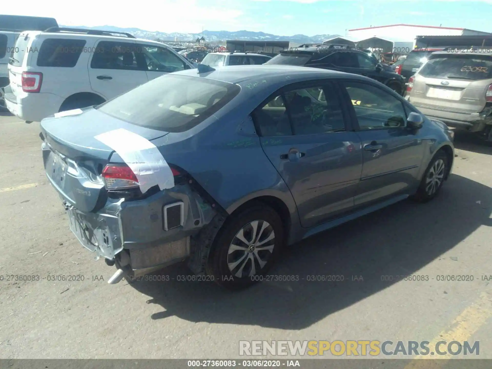 4 Photograph of a damaged car JTDEBRBE5LJ002239 TOYOTA COROLLA 2020