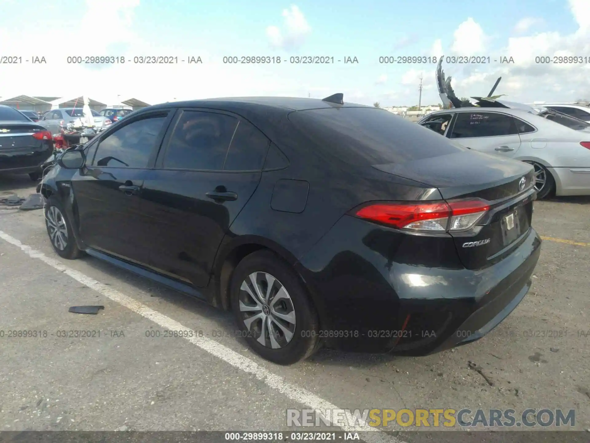 3 Photograph of a damaged car JTDEBRBE5LJ003990 TOYOTA COROLLA 2020