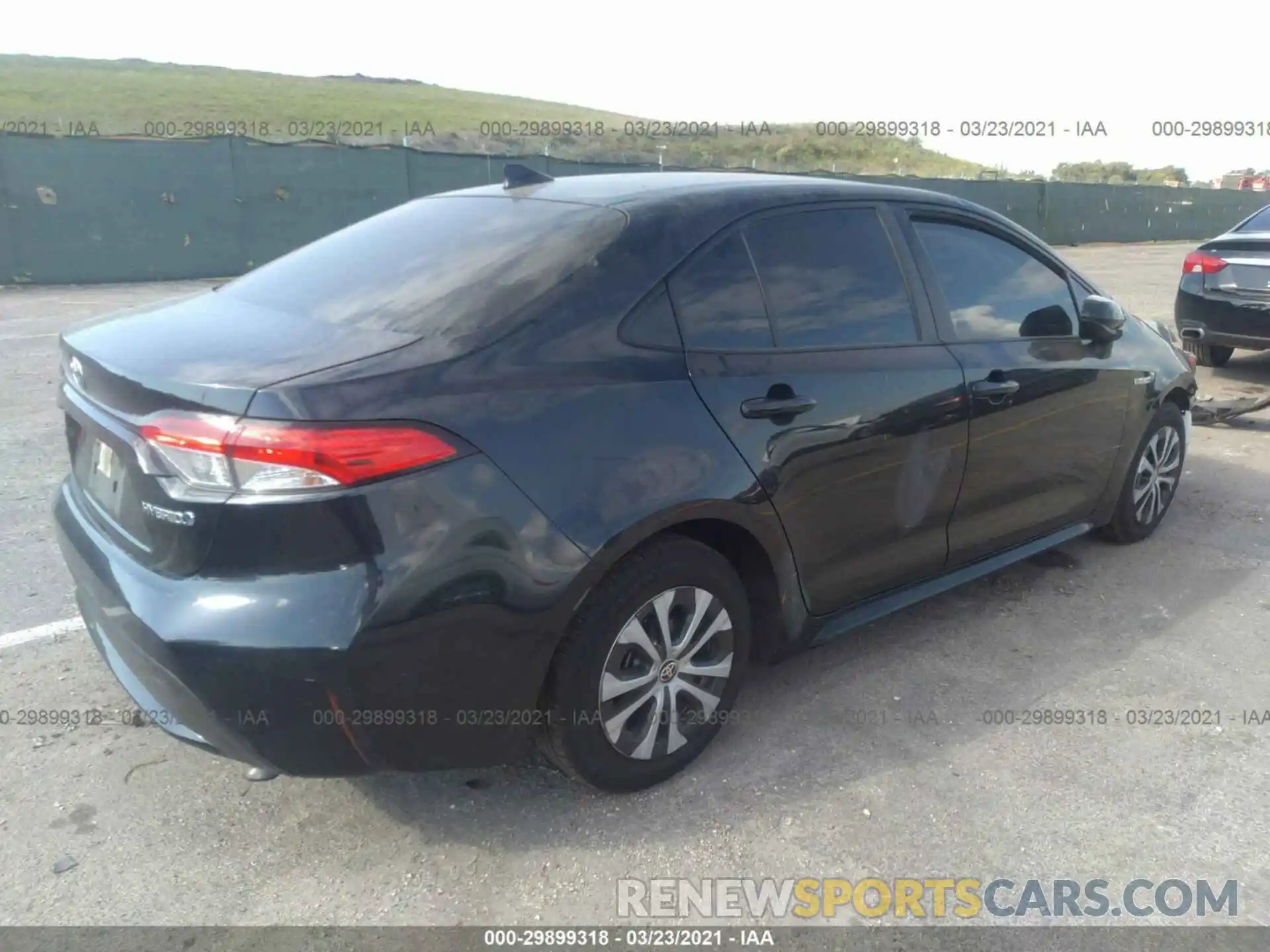 4 Photograph of a damaged car JTDEBRBE5LJ003990 TOYOTA COROLLA 2020