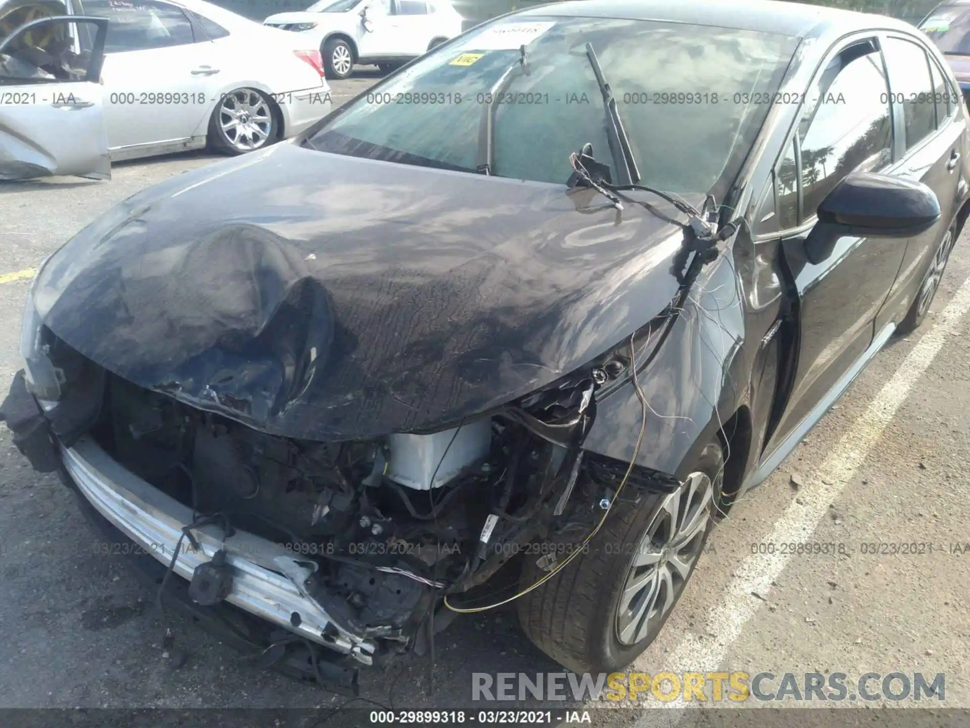 6 Photograph of a damaged car JTDEBRBE5LJ003990 TOYOTA COROLLA 2020