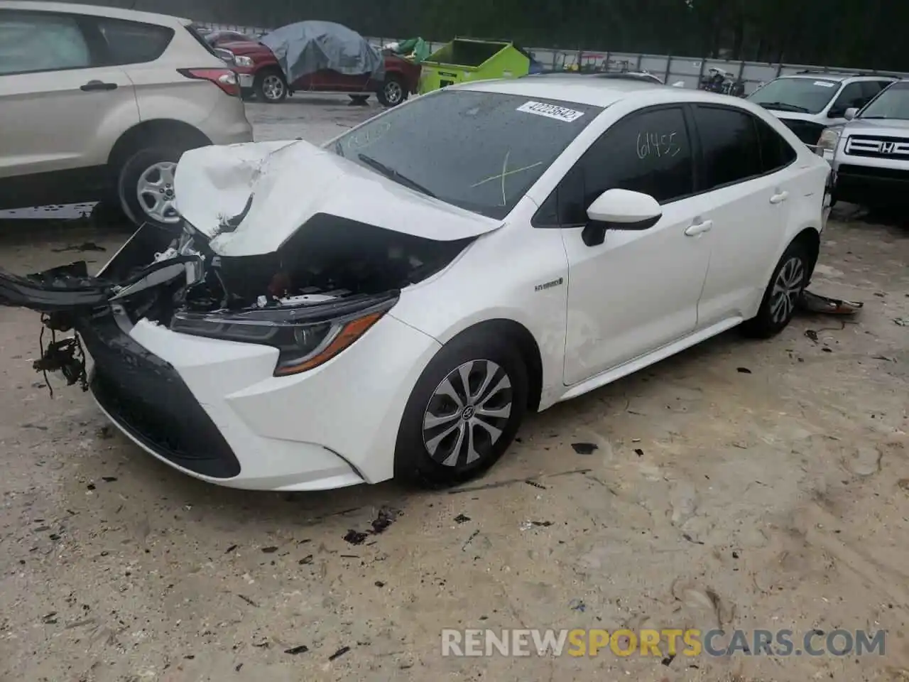 2 Photograph of a damaged car JTDEBRBE5LJ004234 TOYOTA COROLLA 2020