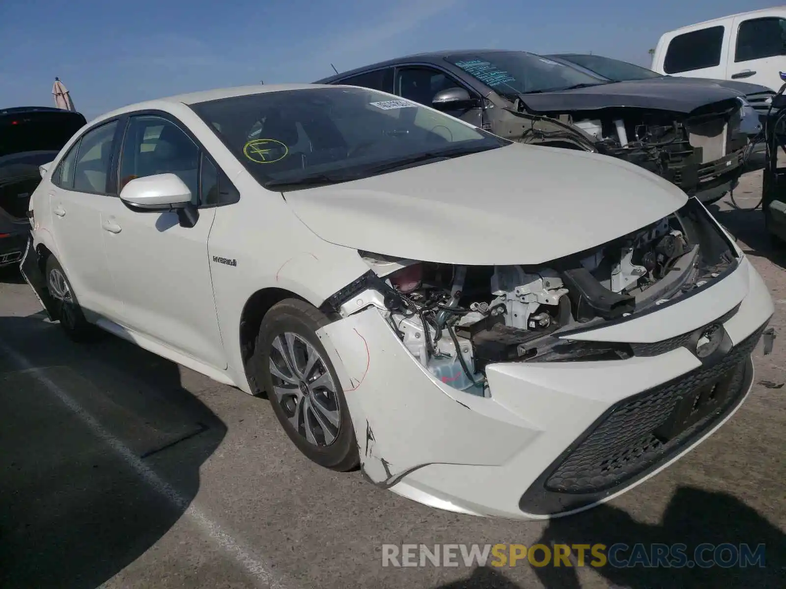 1 Photograph of a damaged car JTDEBRBE5LJ004766 TOYOTA COROLLA 2020