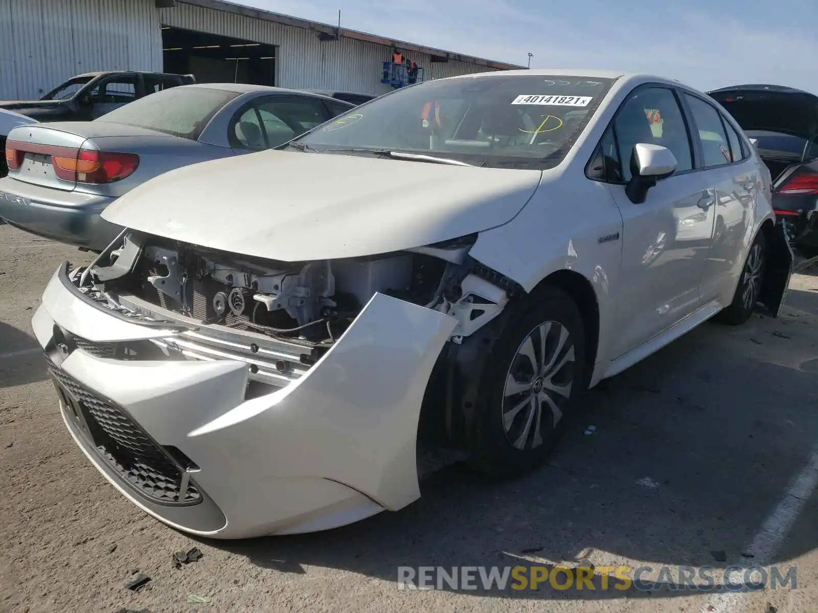 2 Photograph of a damaged car JTDEBRBE5LJ004766 TOYOTA COROLLA 2020