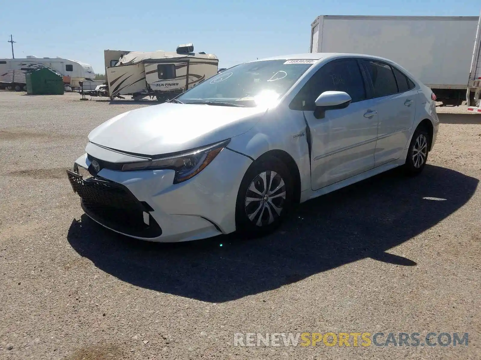 2 Photograph of a damaged car JTDEBRBE5LJ005044 TOYOTA COROLLA 2020