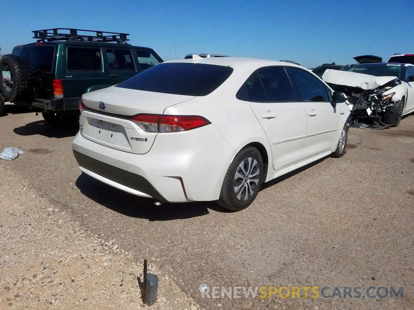 4 Photograph of a damaged car JTDEBRBE5LJ005044 TOYOTA COROLLA 2020