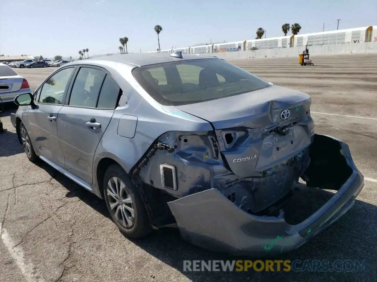 3 Photograph of a damaged car JTDEBRBE5LJ005089 TOYOTA COROLLA 2020