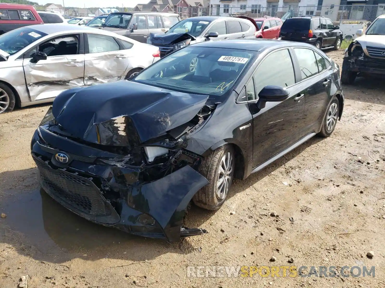 2 Photograph of a damaged car JTDEBRBE5LJ006629 TOYOTA COROLLA 2020