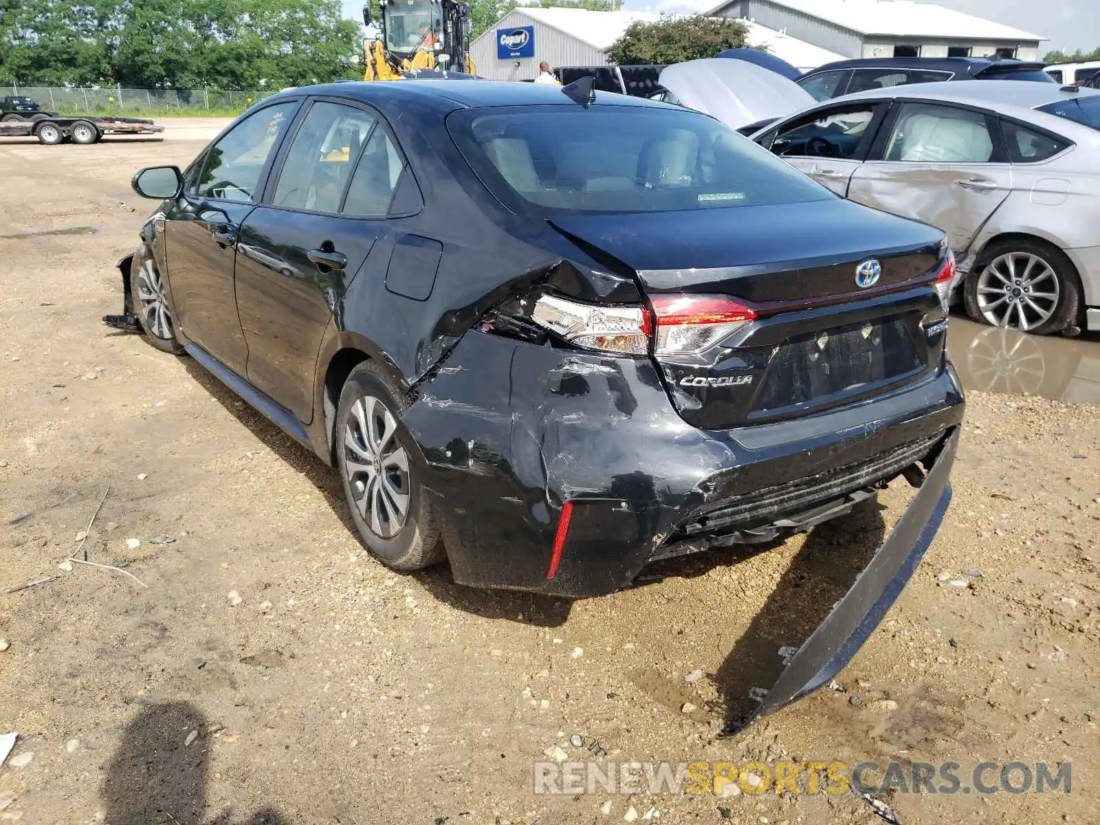 3 Photograph of a damaged car JTDEBRBE5LJ006629 TOYOTA COROLLA 2020