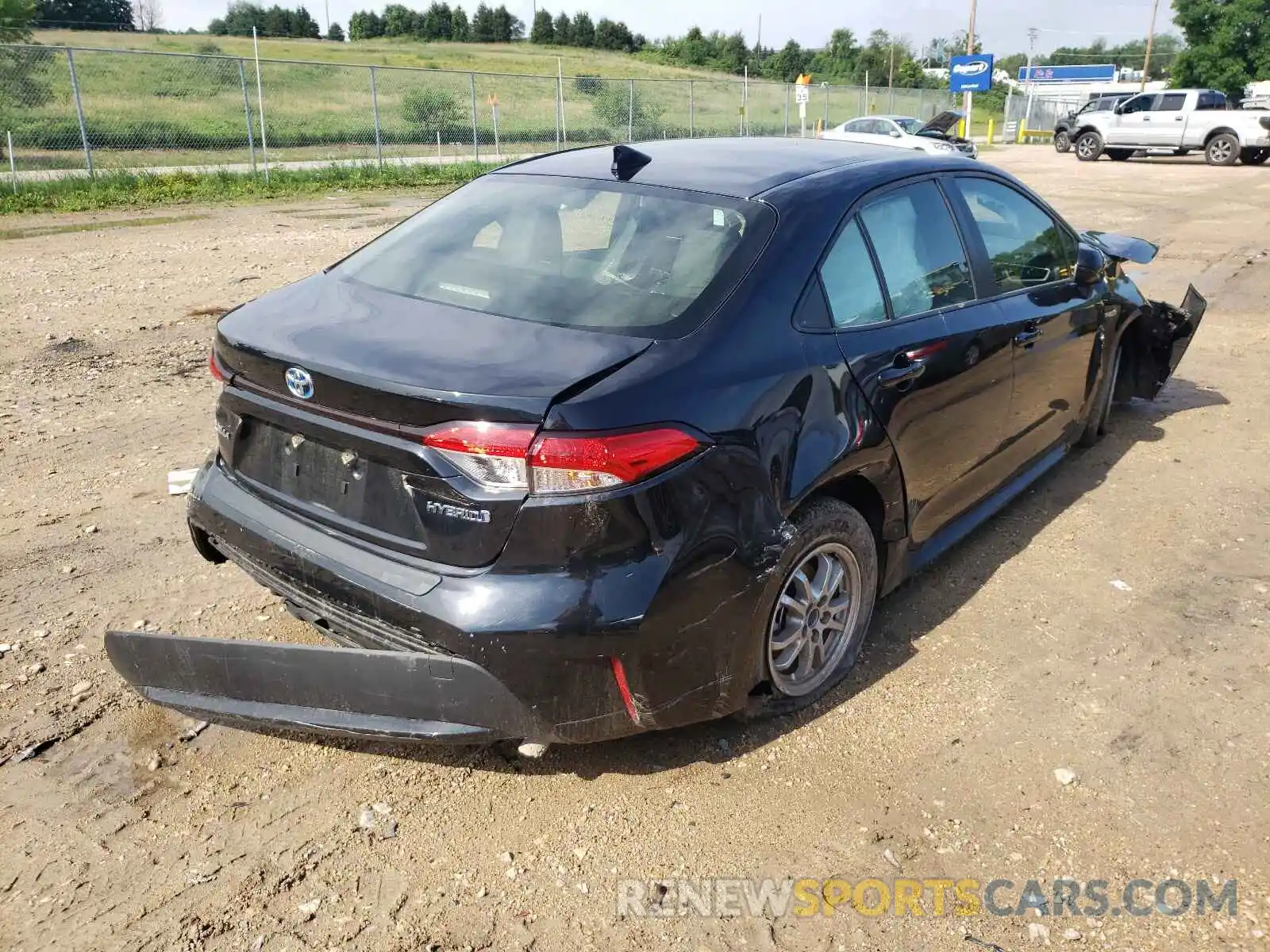 4 Photograph of a damaged car JTDEBRBE5LJ006629 TOYOTA COROLLA 2020