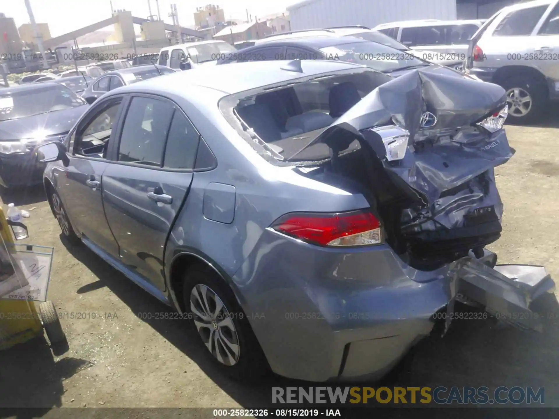 3 Photograph of a damaged car JTDEBRBE5LJ007358 TOYOTA COROLLA 2020