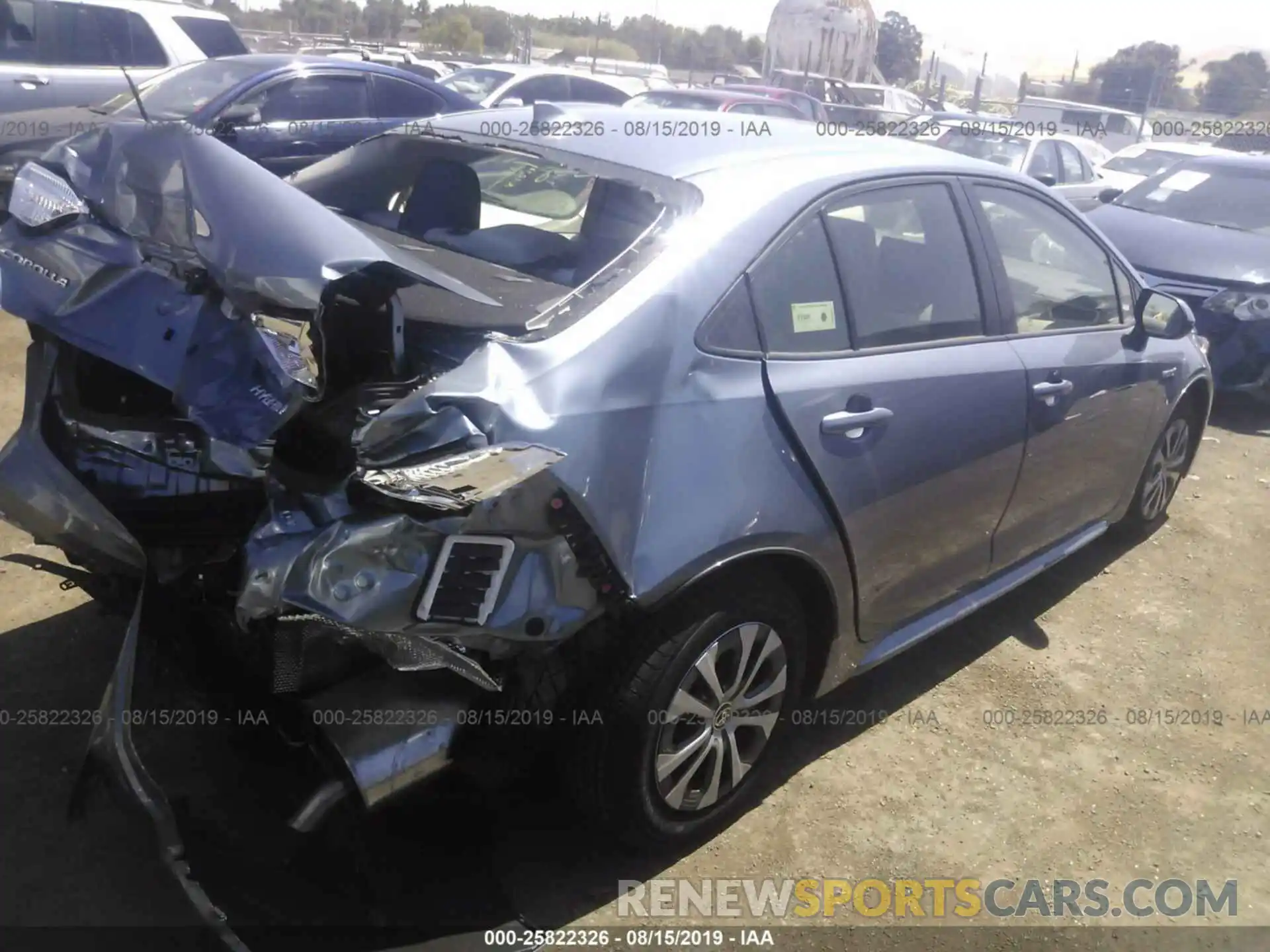 4 Photograph of a damaged car JTDEBRBE5LJ007358 TOYOTA COROLLA 2020