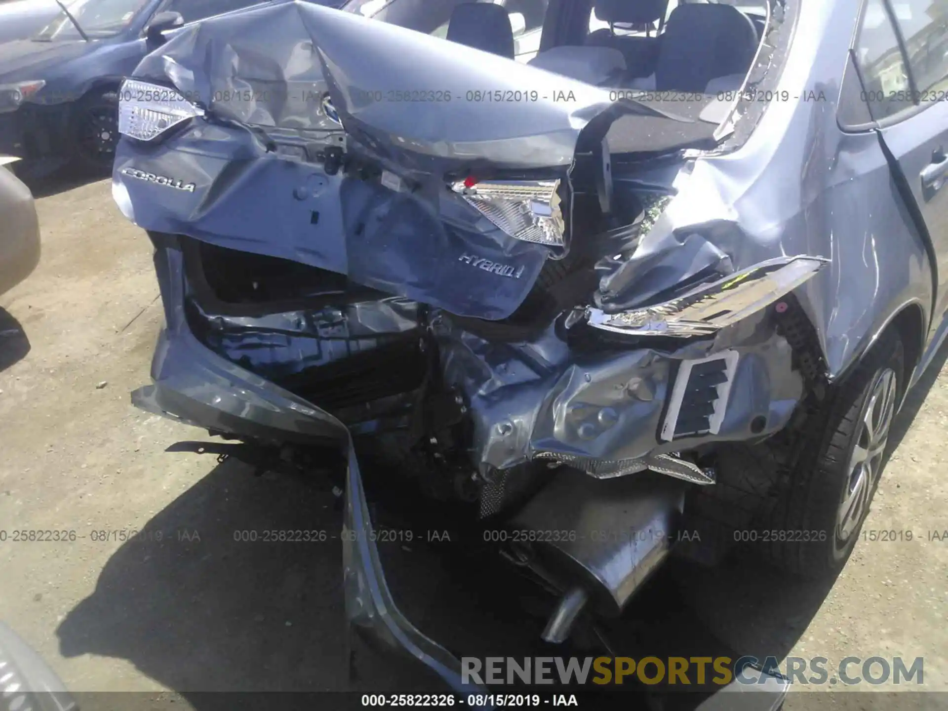 6 Photograph of a damaged car JTDEBRBE5LJ007358 TOYOTA COROLLA 2020