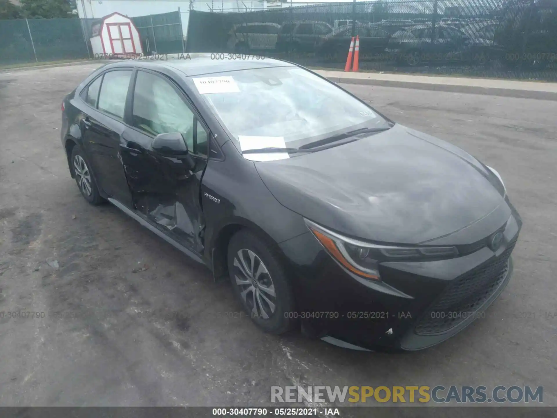 1 Photograph of a damaged car JTDEBRBE5LJ007652 TOYOTA COROLLA 2020