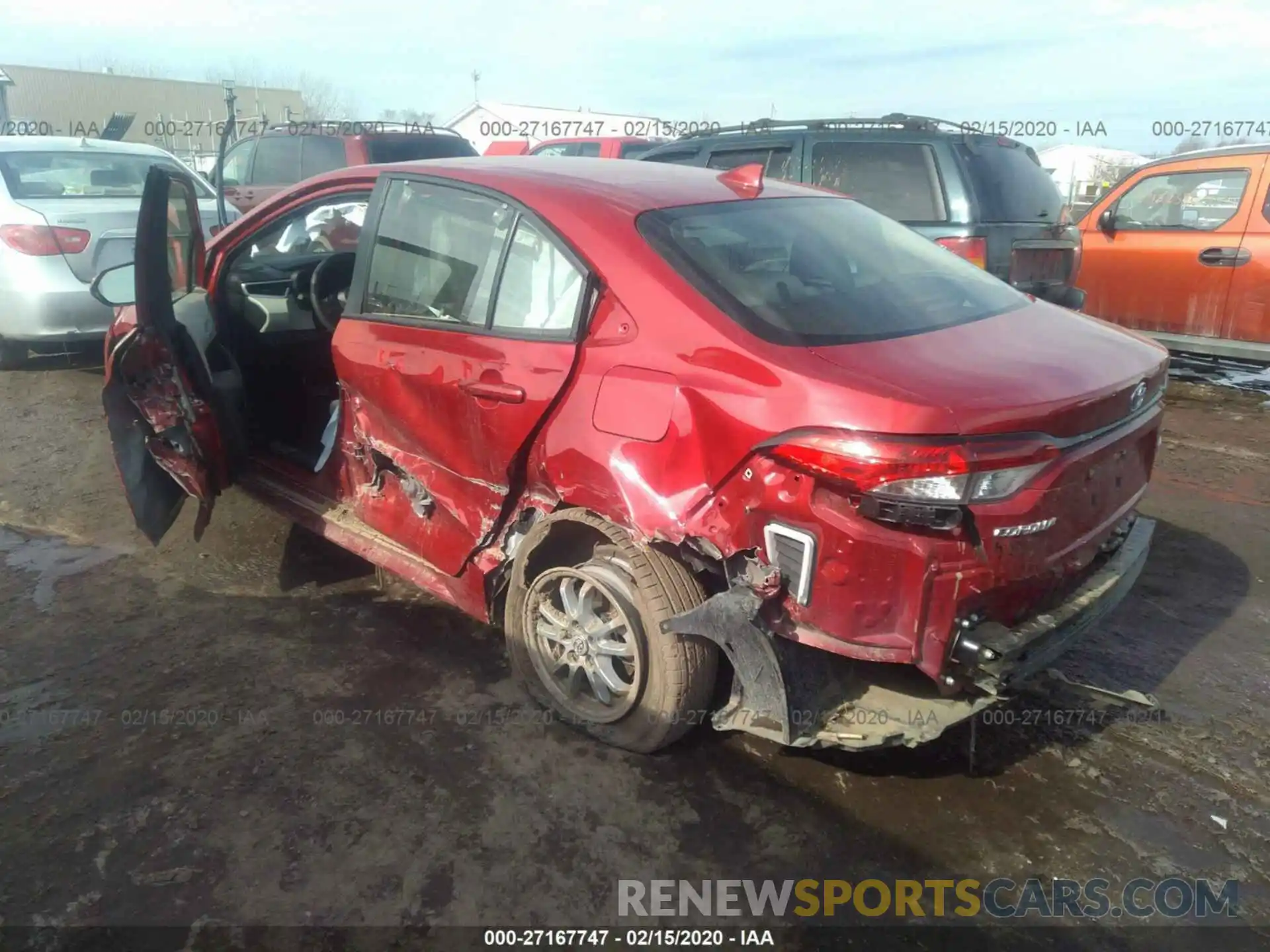 3 Photograph of a damaged car JTDEBRBE5LJ007991 TOYOTA COROLLA 2020